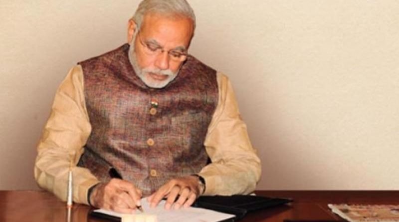 Modi writes a letter to citizens