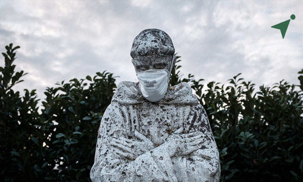 a protective mask