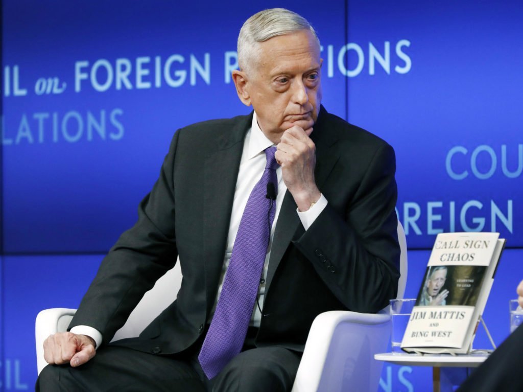 Previous defence secretary Mattis