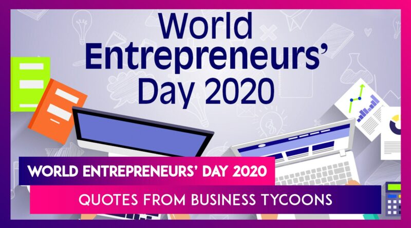 World Entrepreneurs Day