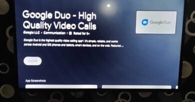 Video calling from TV