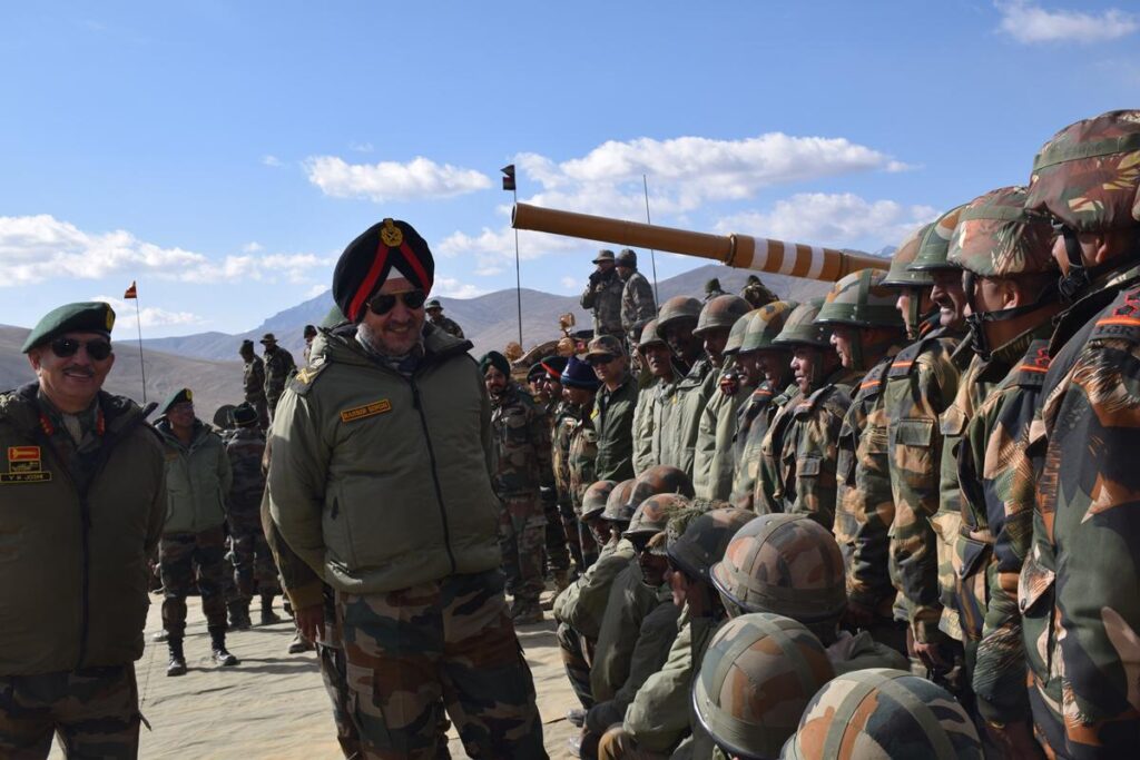 Indian Army encamps