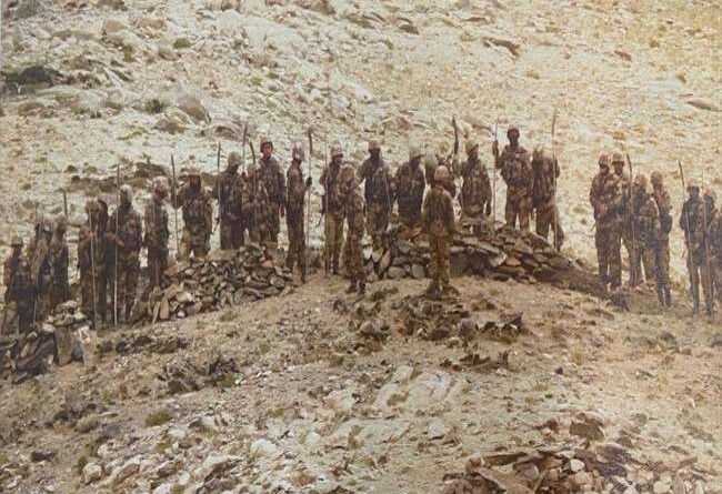Chinese soldiers came