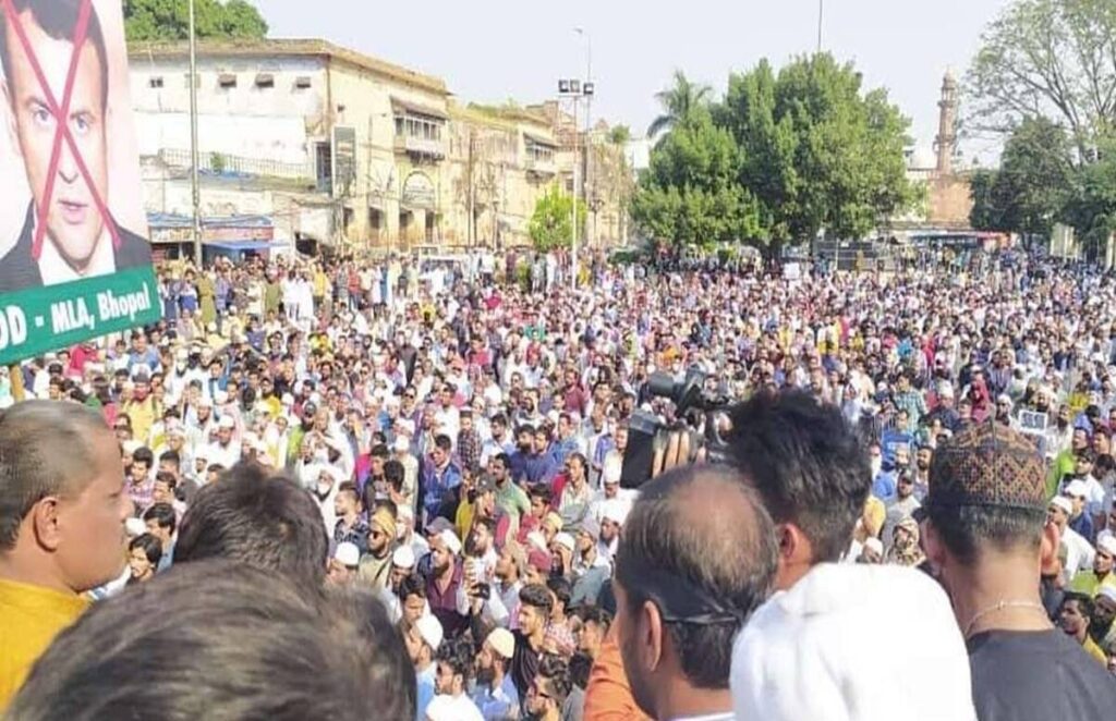 Protest Against French