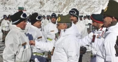 Winter clothes being