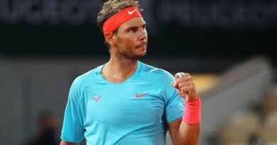 Rafael Nadal one step