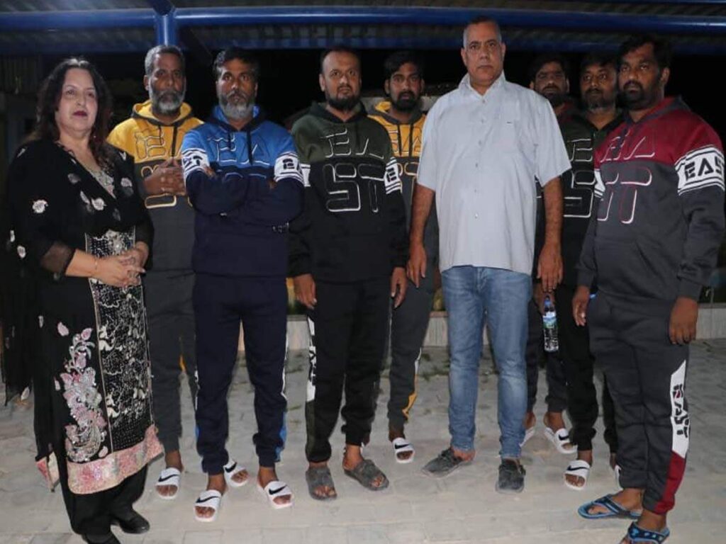Seven Indian nationals held