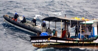 Four fishermen stranded