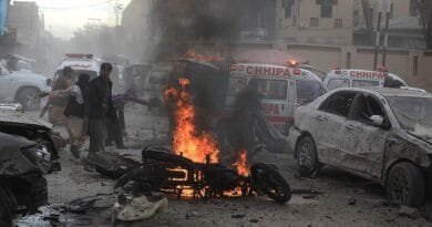 Massive explosion near