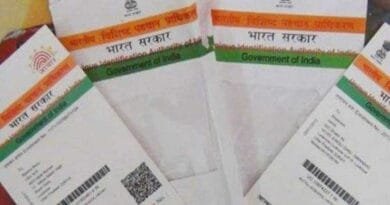Indian Aadhaar cards