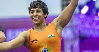 Only female wrestler Anshu Malik