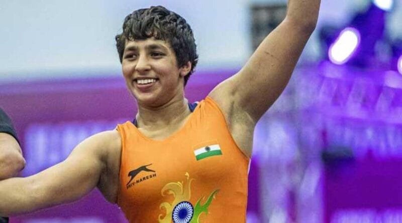 Only female wrestler Anshu Malik