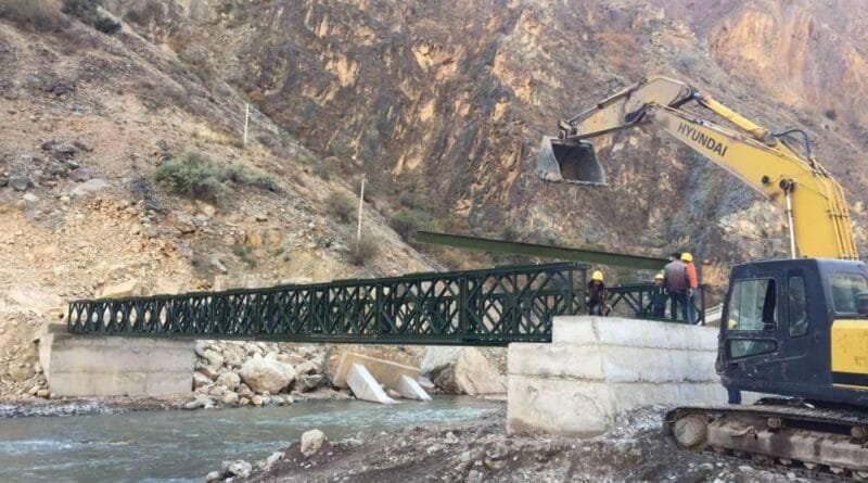 Army built a bridge over t