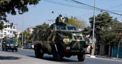 Armored vehicles deployed