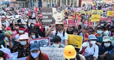 Demonstrations against the military