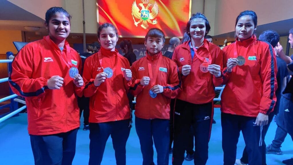 Indian women boxers