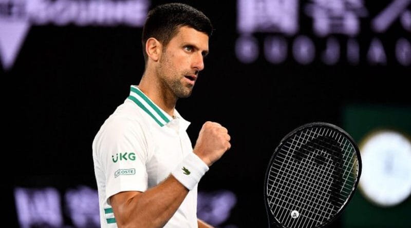 Novak Djokovic reaches the