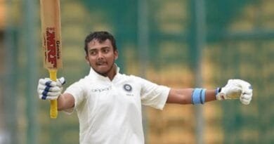 Prithvi Shaw scored a stormy