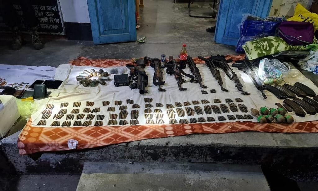 Arms and ammunition recovered