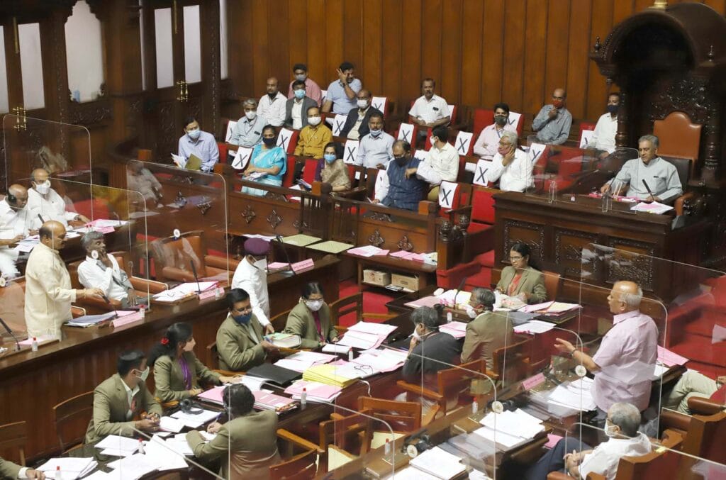 Congress created ruckus in the Karnataka