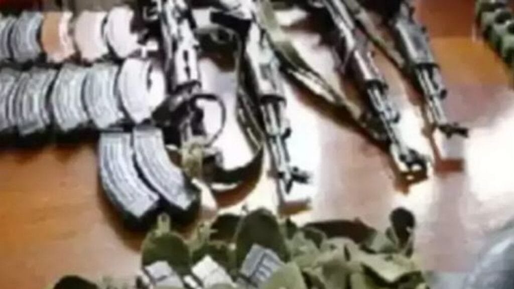Arms recovered from Chhatru
