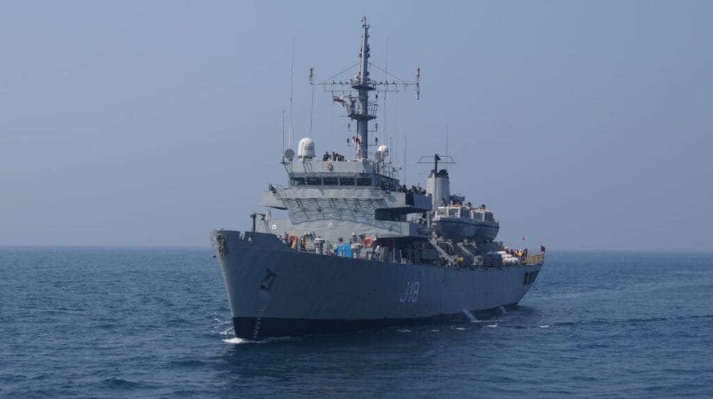 Today Indian Navy ship Sandhayak
