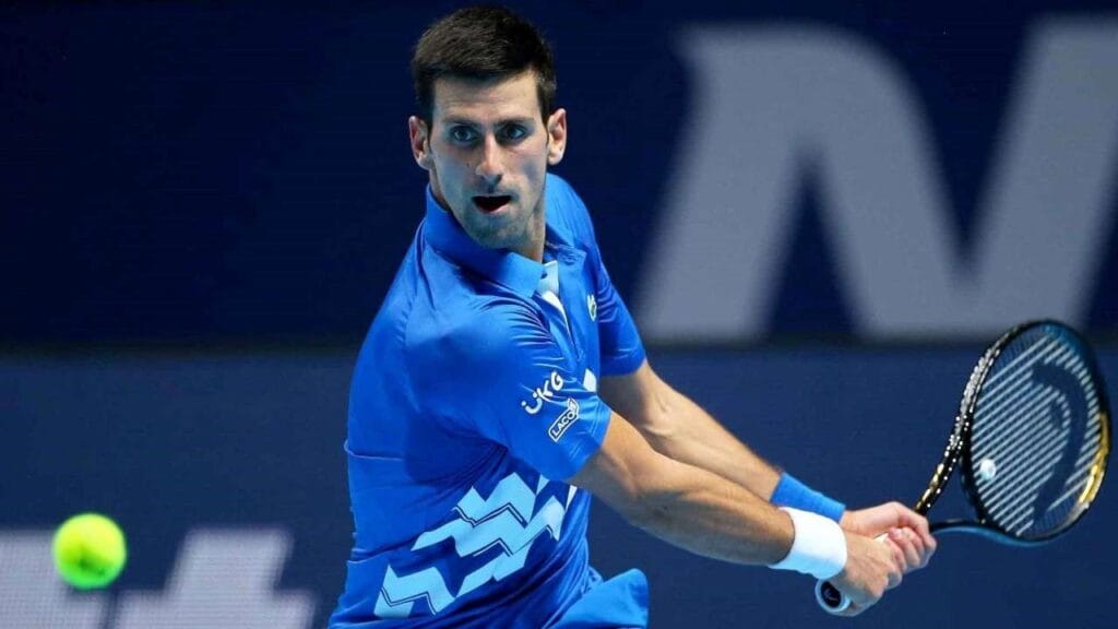 Novak Djokovic enters the second
