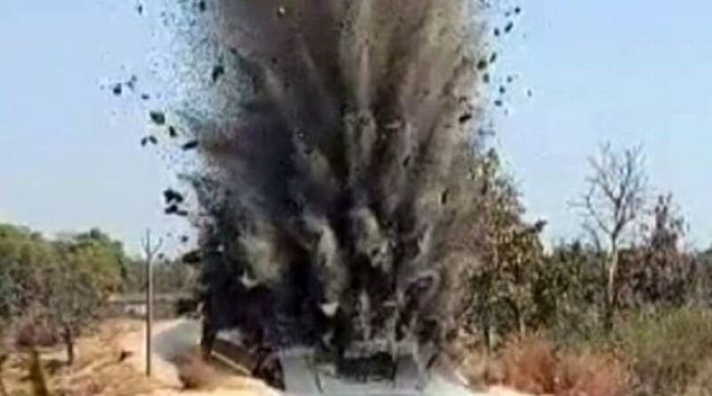 Naxalites had laid a landmine