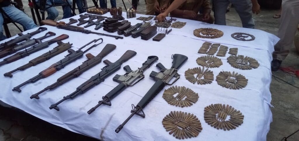 Army recovered arms