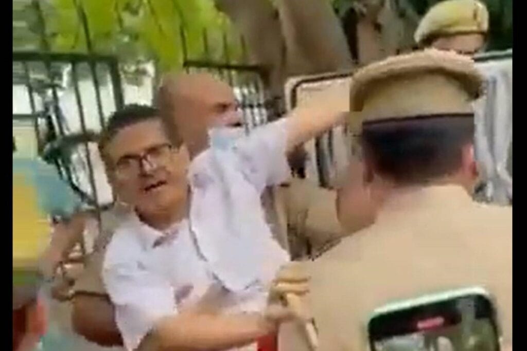 Police arrested retired IPS officer