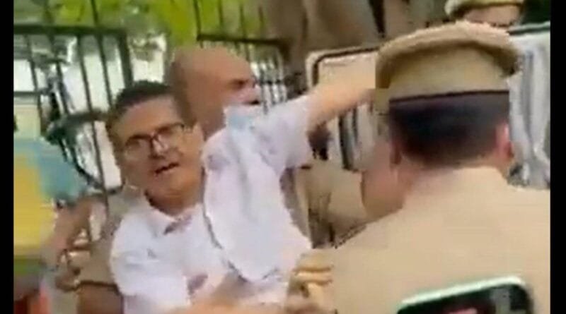 Police arrested retired IPS officer