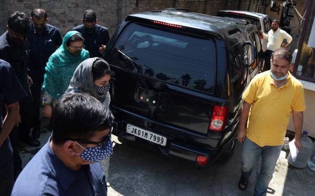 Mehbooba accompanied