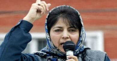 Mehbooba made public mention