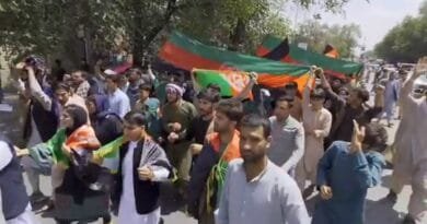 Protest against Taliban