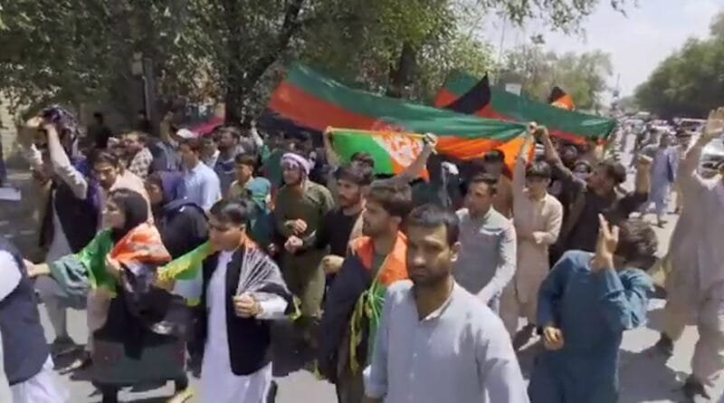 Protest against Taliban