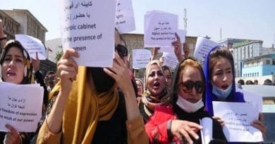 Women protest outside UN headquarters