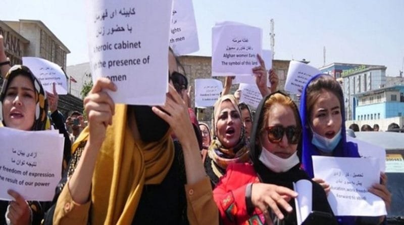 Women protest outside UN headquarters