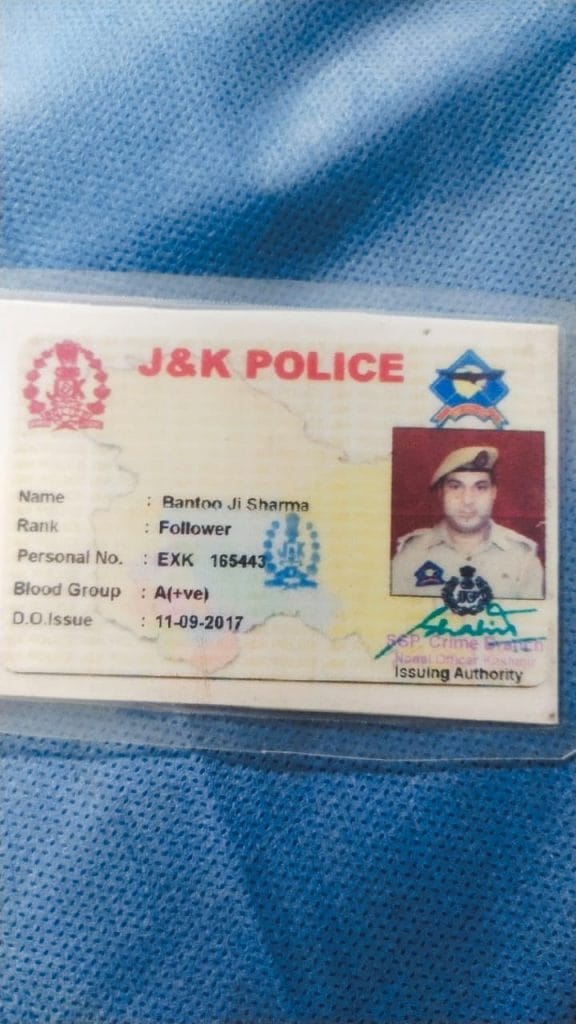 Policeman Bantu Ji Sharma