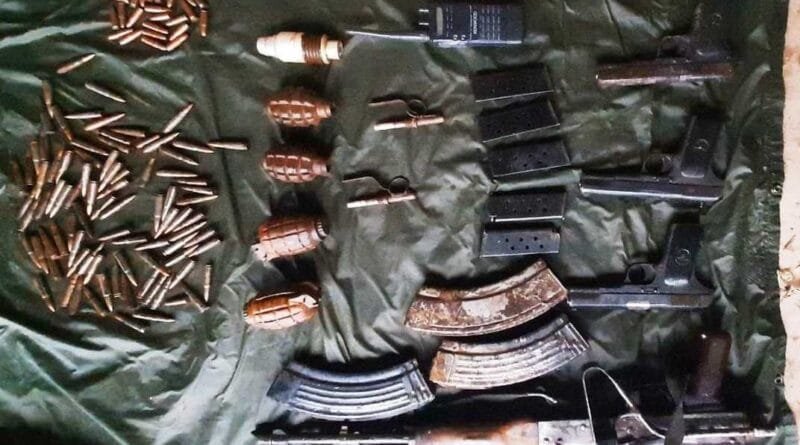 Cache of arms recovered