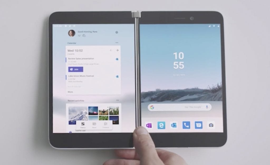 Microsoft's foldable smartphone launched