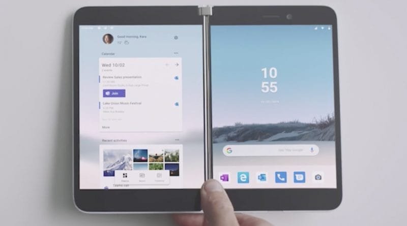 Microsoft's foldable smartphone launched