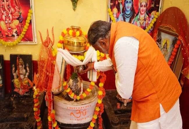 Prahlad Patel worshiped