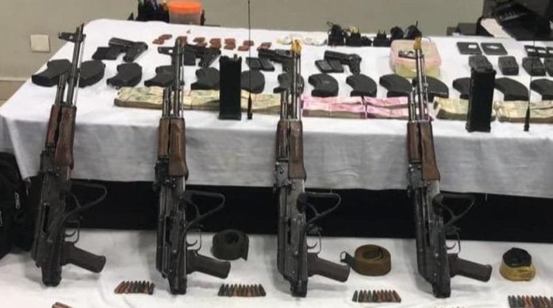 Huge cache of weapons