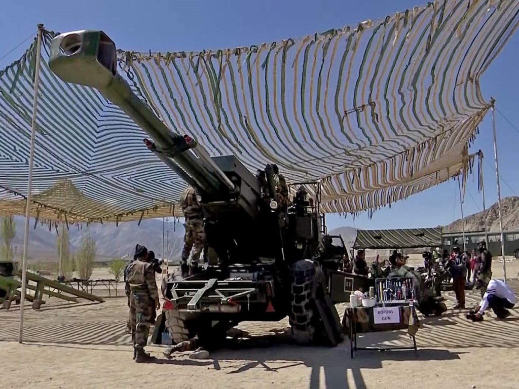 Indian Army deploys Bofors guns