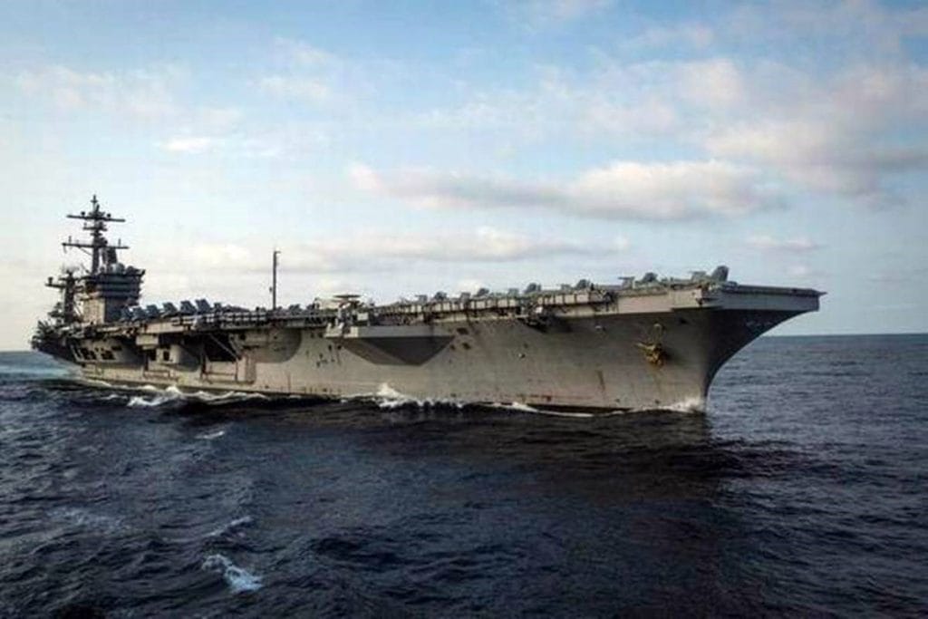 US ship Carl Vinson equipped