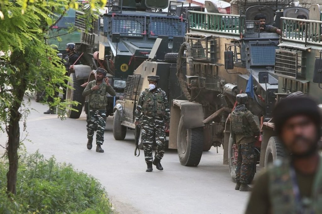 An army jawan injured