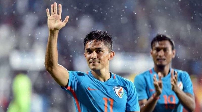 Indian captain Sunil Chhetri