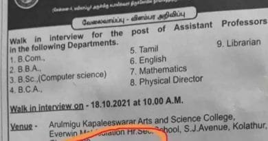 Ruckus in Tamil Nadu