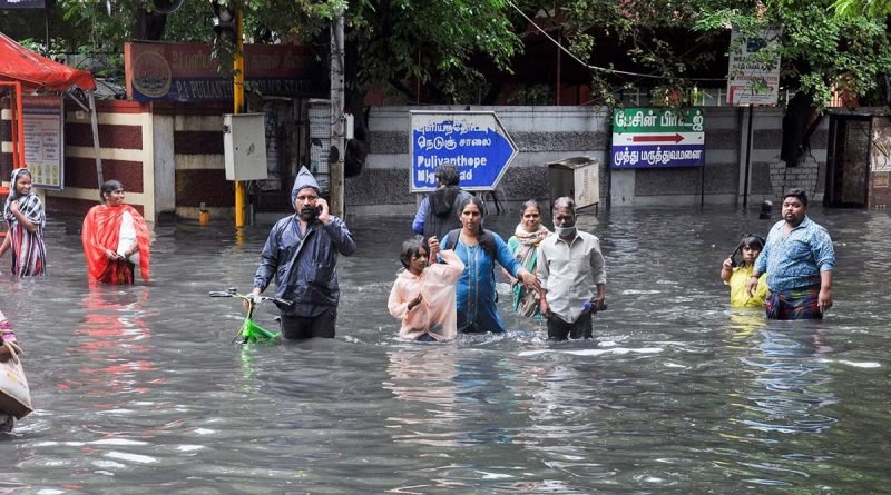The havoc of rain again in Chennai