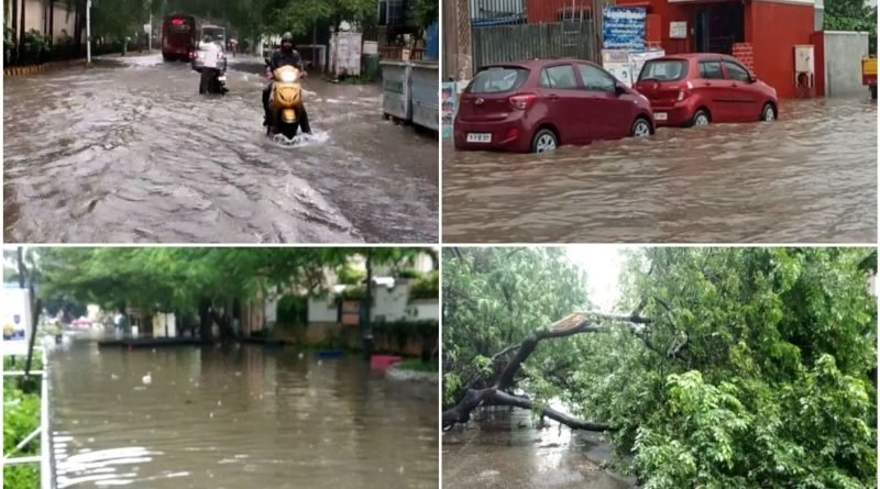 Heavy rains affected